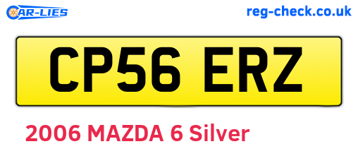 CP56ERZ are the vehicle registration plates.