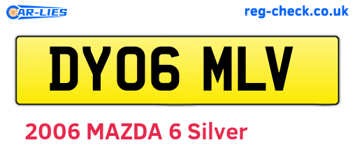 DY06MLV are the vehicle registration plates.