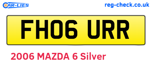 FH06URR are the vehicle registration plates.
