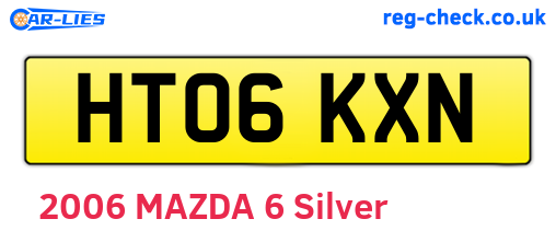 HT06KXN are the vehicle registration plates.