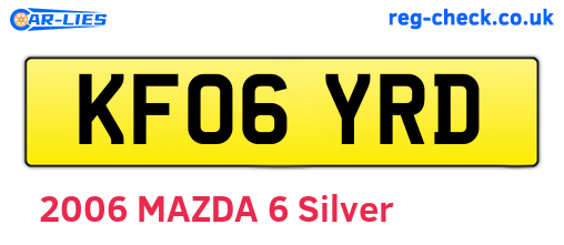 KF06YRD are the vehicle registration plates.