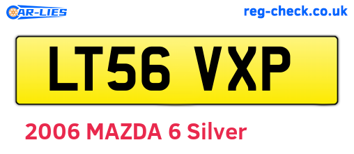 LT56VXP are the vehicle registration plates.
