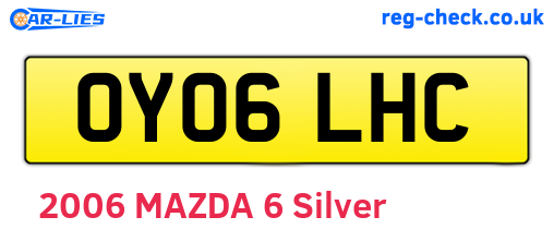 OY06LHC are the vehicle registration plates.