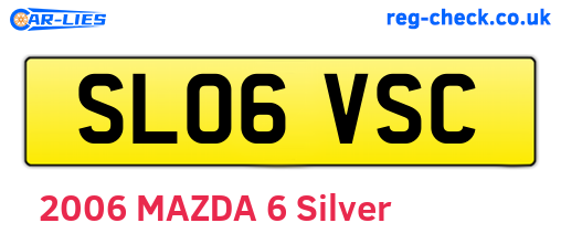 SL06VSC are the vehicle registration plates.