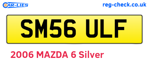 SM56ULF are the vehicle registration plates.