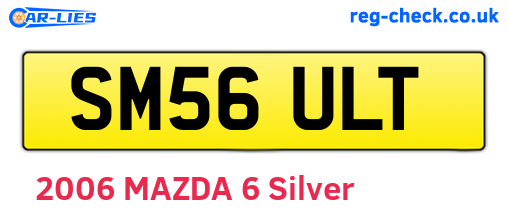 SM56ULT are the vehicle registration plates.