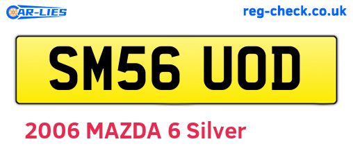 SM56UOD are the vehicle registration plates.