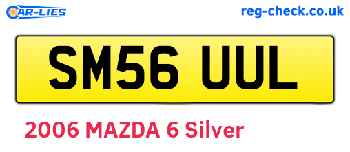 SM56UUL are the vehicle registration plates.