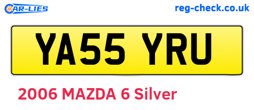 YA55YRU are the vehicle registration plates.