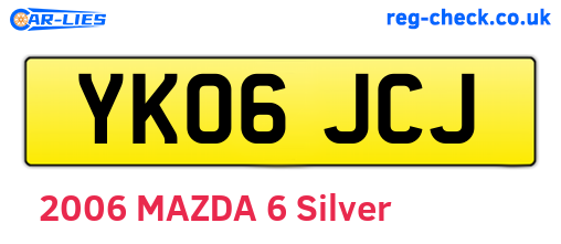 YK06JCJ are the vehicle registration plates.