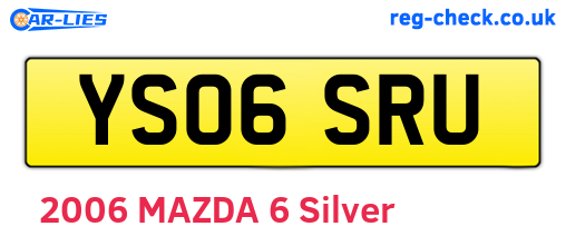 YS06SRU are the vehicle registration plates.