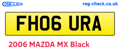FH06URA are the vehicle registration plates.