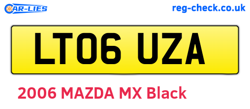 LT06UZA are the vehicle registration plates.