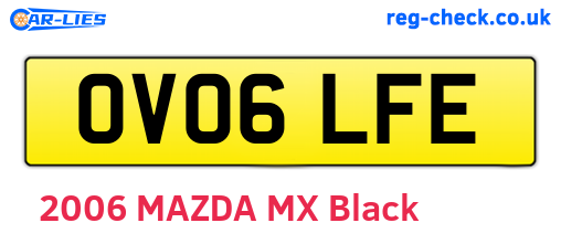 OV06LFE are the vehicle registration plates.