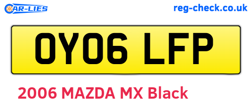 OY06LFP are the vehicle registration plates.
