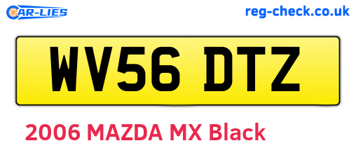 WV56DTZ are the vehicle registration plates.