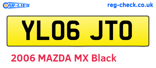 YL06JTO are the vehicle registration plates.
