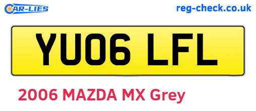 YU06LFL are the vehicle registration plates.