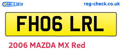 FH06LRL are the vehicle registration plates.