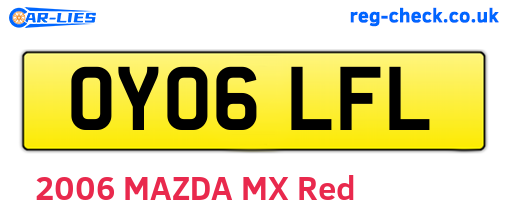 OY06LFL are the vehicle registration plates.