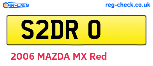 S2DRO are the vehicle registration plates.