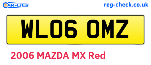 WL06OMZ are the vehicle registration plates.