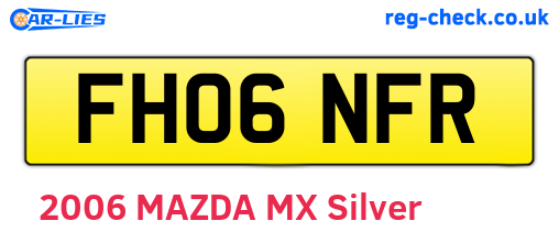 FH06NFR are the vehicle registration plates.