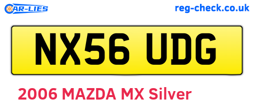 NX56UDG are the vehicle registration plates.