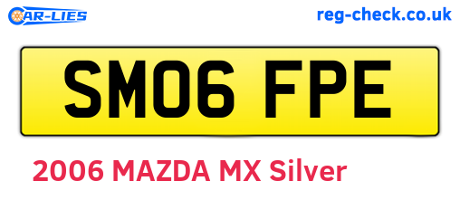 SM06FPE are the vehicle registration plates.