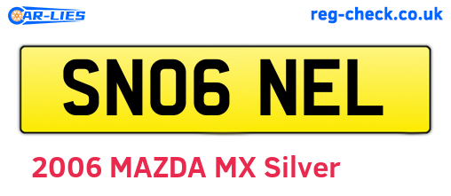 SN06NEL are the vehicle registration plates.
