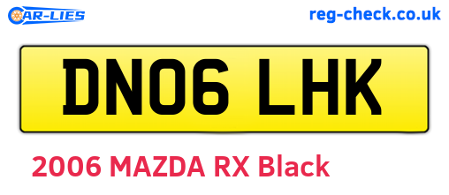 DN06LHK are the vehicle registration plates.