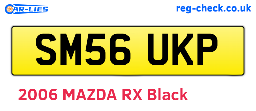 SM56UKP are the vehicle registration plates.