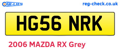 HG56NRK are the vehicle registration plates.