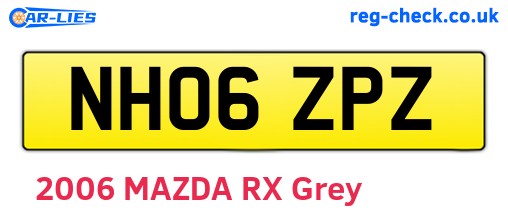 NH06ZPZ are the vehicle registration plates.