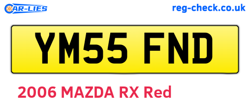 YM55FND are the vehicle registration plates.