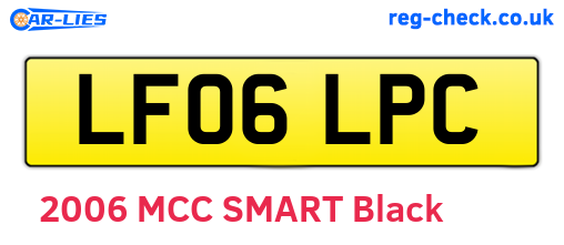LF06LPC are the vehicle registration plates.