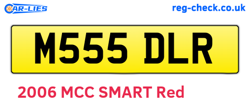 M555DLR are the vehicle registration plates.