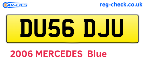 DU56DJU are the vehicle registration plates.