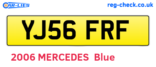 YJ56FRF are the vehicle registration plates.