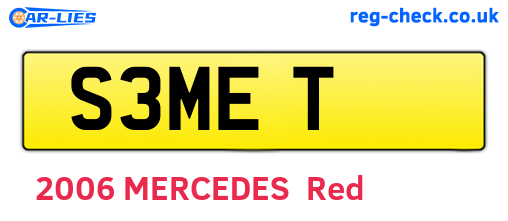 S3MET are the vehicle registration plates.