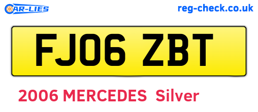 FJ06ZBT are the vehicle registration plates.