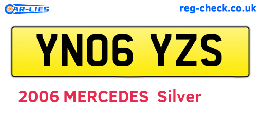 YN06YZS are the vehicle registration plates.