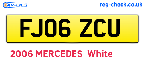 FJ06ZCU are the vehicle registration plates.
