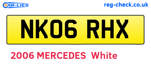 NK06RHX are the vehicle registration plates.