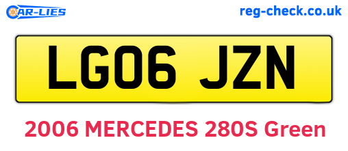 LG06JZN are the vehicle registration plates.