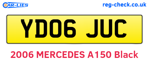 YD06JUC are the vehicle registration plates.