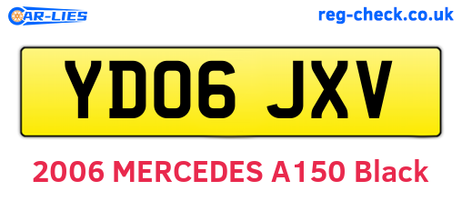 YD06JXV are the vehicle registration plates.