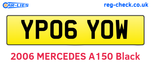 YP06YOW are the vehicle registration plates.