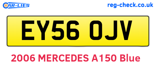 EY56OJV are the vehicle registration plates.