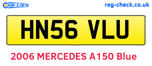 HN56VLU are the vehicle registration plates.